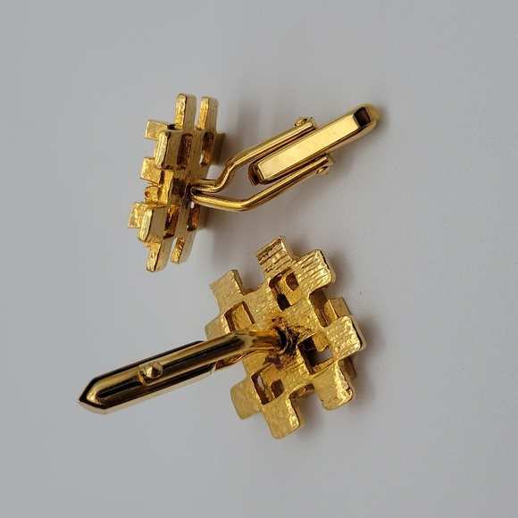 Men's Cufflinks in gold tone - Picture 3 of 5